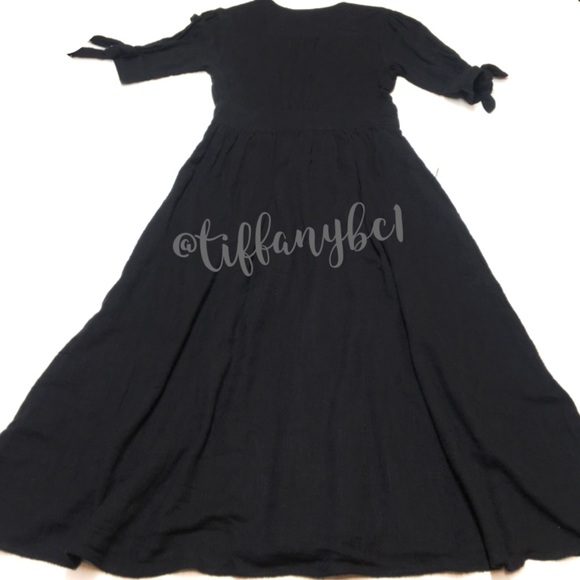 Free People Love Of My Life Midi Dress Black - Picture 11 of 16